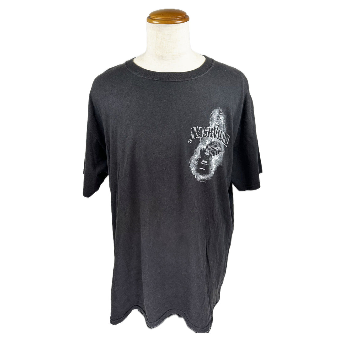 BOSWELLS HONKY TONK HARLEY-DAVIDSON NASHVILLE SKULL 2XL 正面 NASHVILLE プリント