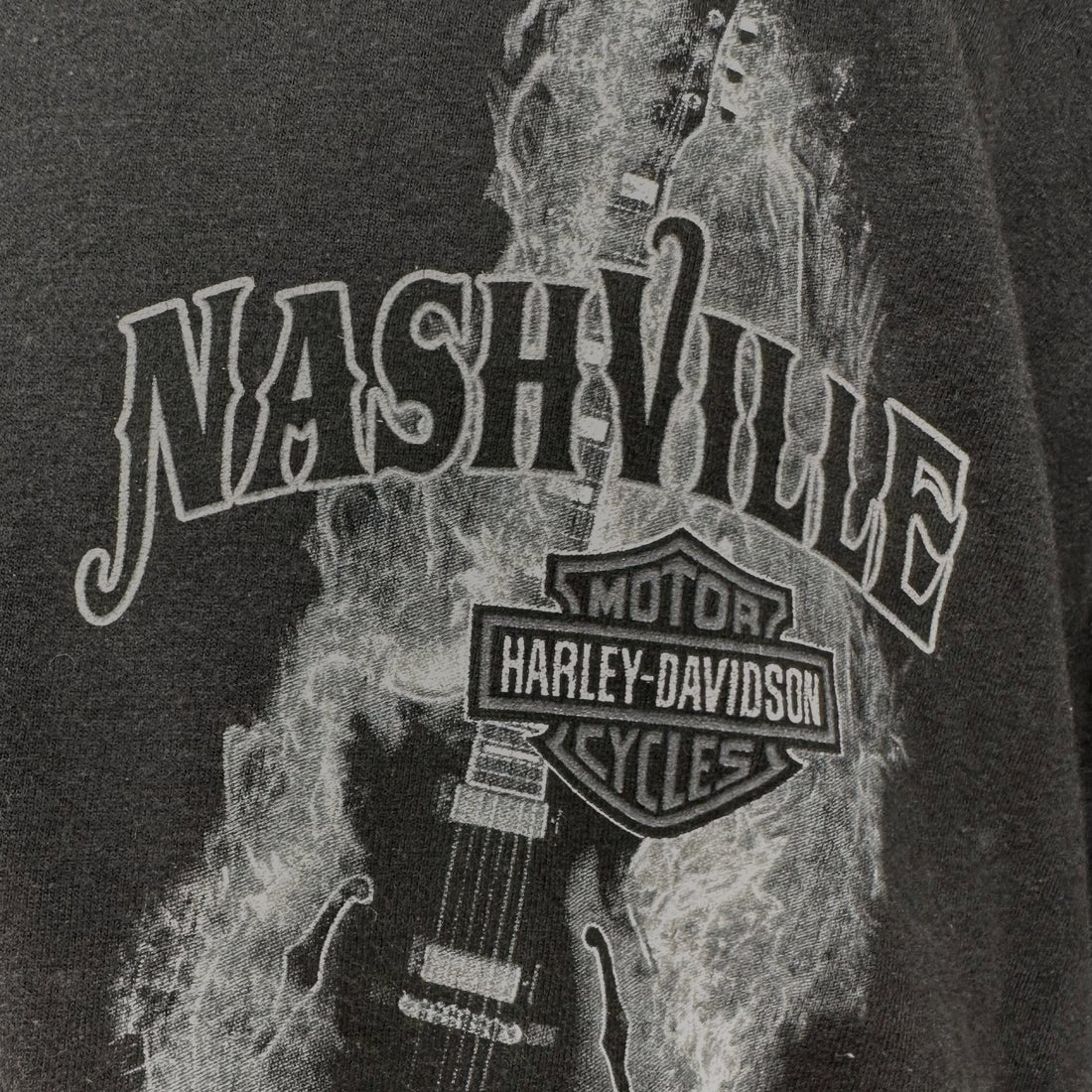 BOSWELLS HONKY TONK HARLEY-DAVIDSON NASHVILLE SKULL 2XL 胸プリント アップ