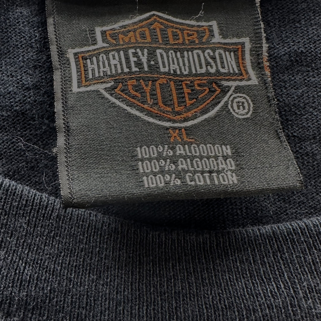 CANCUN MEXICO HARLEY-DAVIDSON FLAME SKULL XL HARLEY-DAVIDSON ネックタグ XL