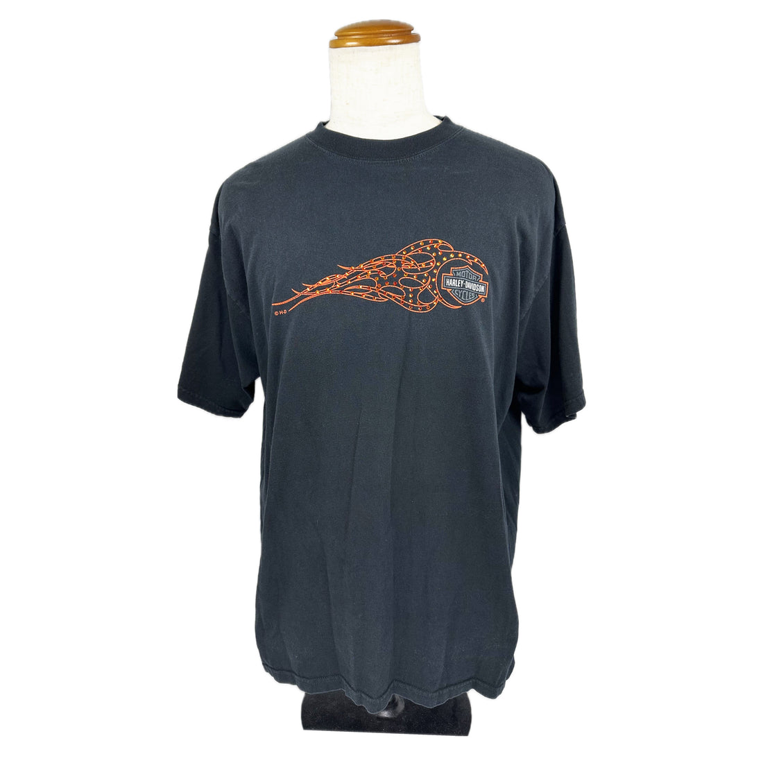CANCUN MEXICO HARLEY-DAVIDSON RHINESTONE FLAME XL 正面 フレイムロゴ
