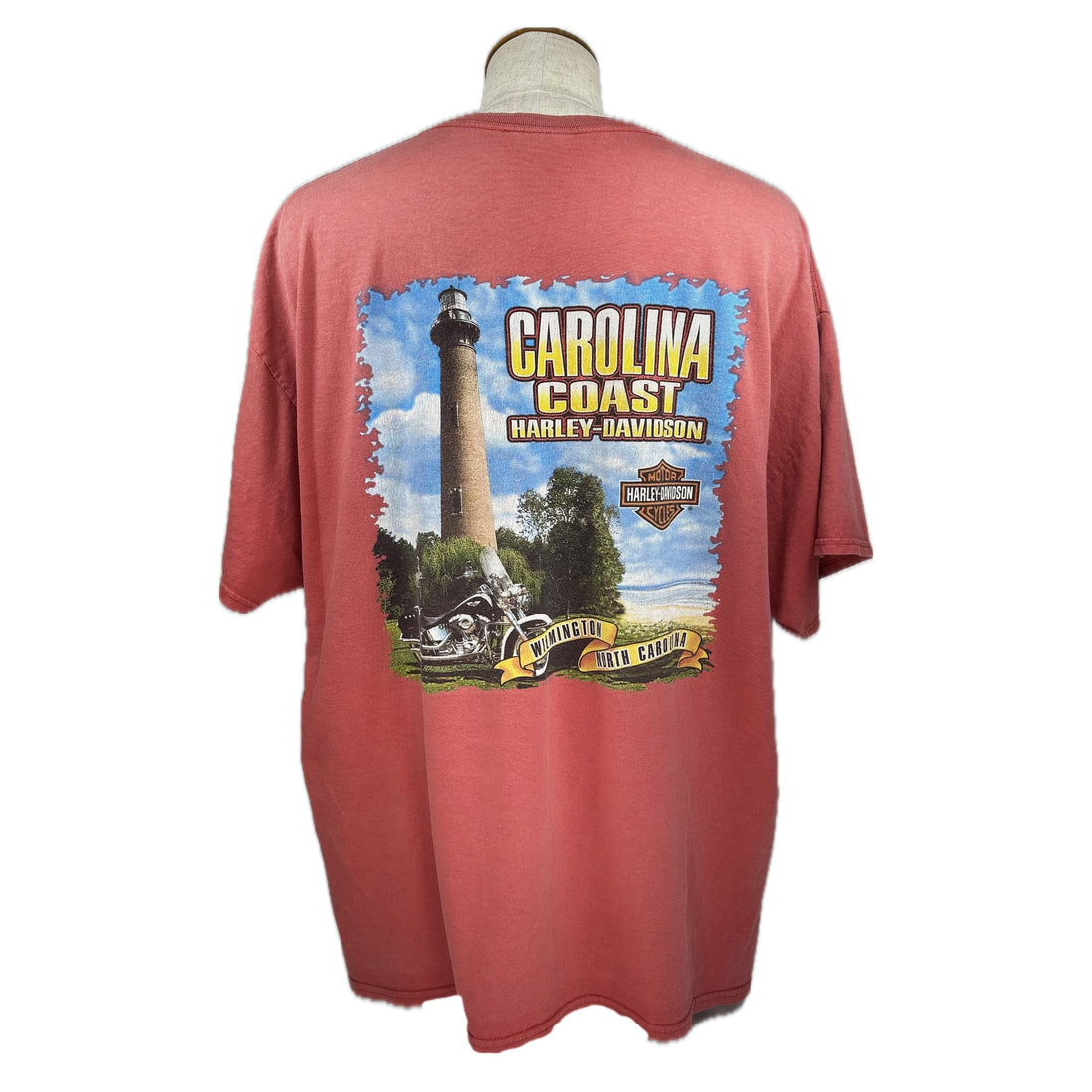CAROLINA COAST HARLEY-DAVIDSON LIGHTHOUSE 2XL 背面 CAROLINA COAST 灯台プリント