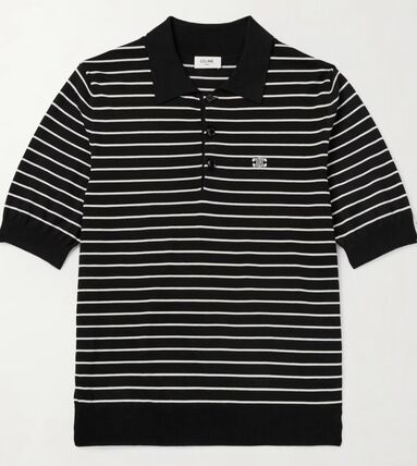 POLO COTONE 100% cotton NERO/ECRU