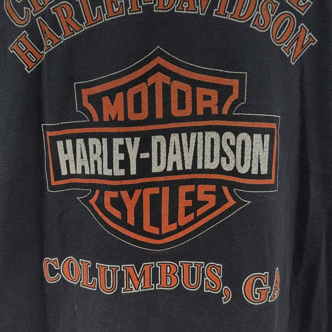 CHATTAHOOCHEE HARLEY-DAVIDSON COLUMBUS GA FLAME EYES XL 背面プリント アップ