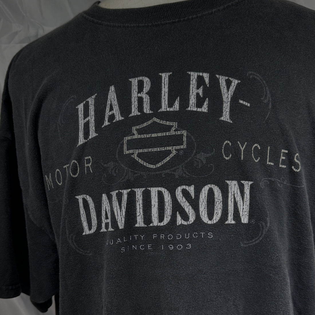 CHICAGO HARLEY-DAVIDSON NAVAL AIR STATION PIN-UP XL 正面ロゴ アップ