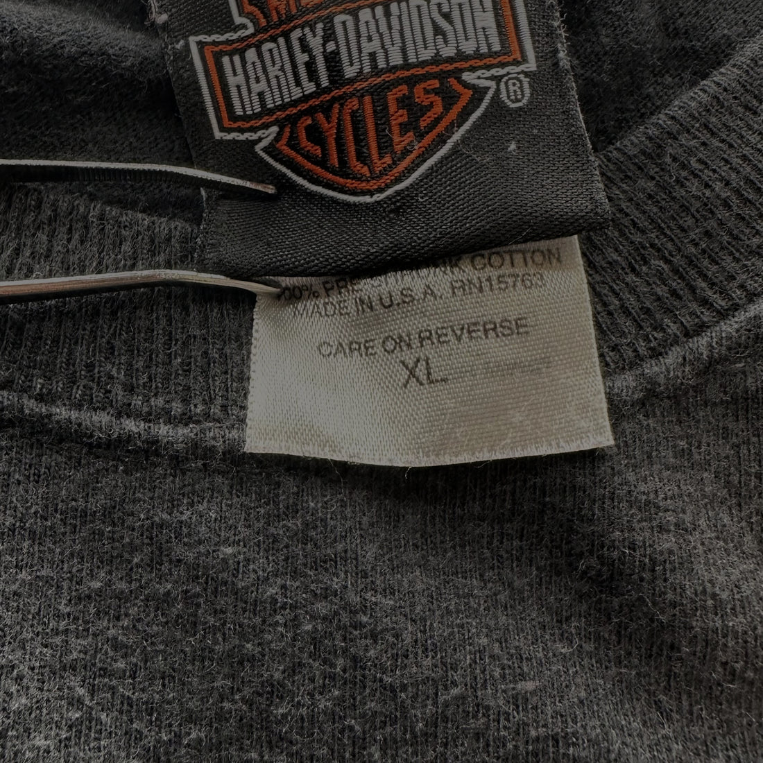 CHICAGO HARLEY-DAVIDSON NAVAL AIR STATION PIN-UP XL HARLEY-DAVIDSON ネックタグ XL