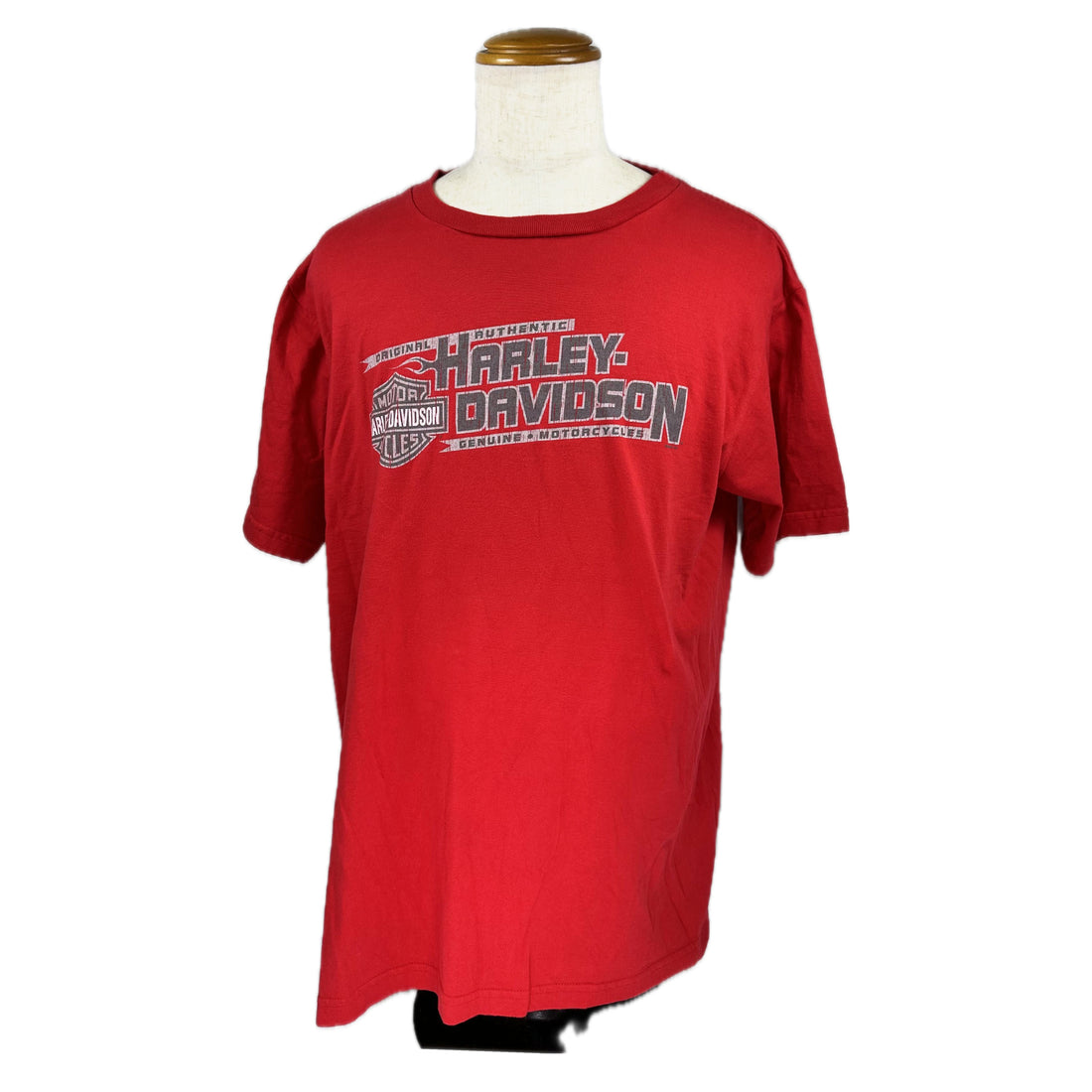 COLONIAL HARLEY-DAVIDSON PRINCE GEORGE VIRGINIA RED XL 正面 HARLEY-DAVIDSON ロゴ
