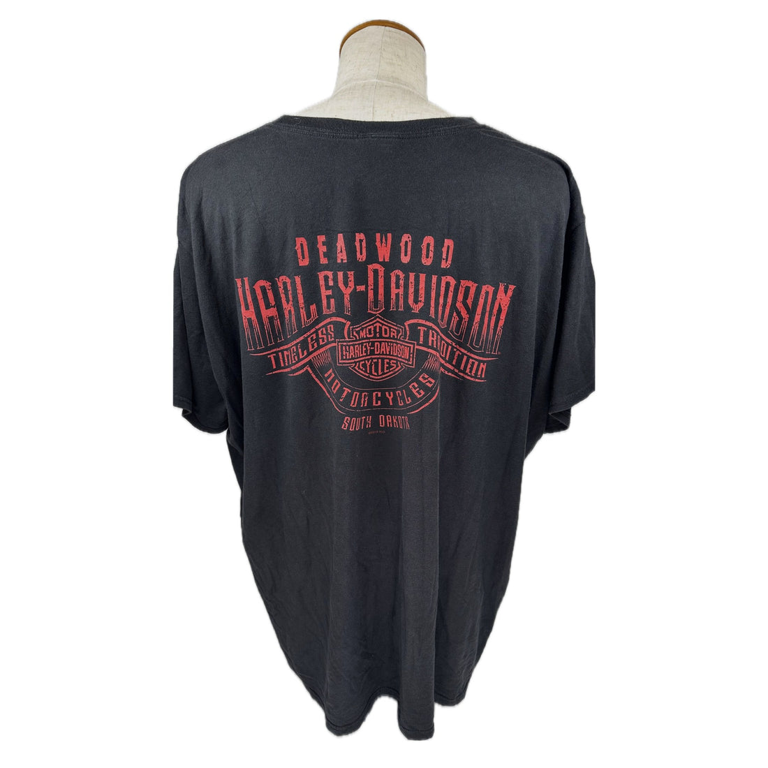 DEADWOOD HARLEY-DAVIDSON SOUTH DAKOTA 3XL 背面 DEADWOOD プリント