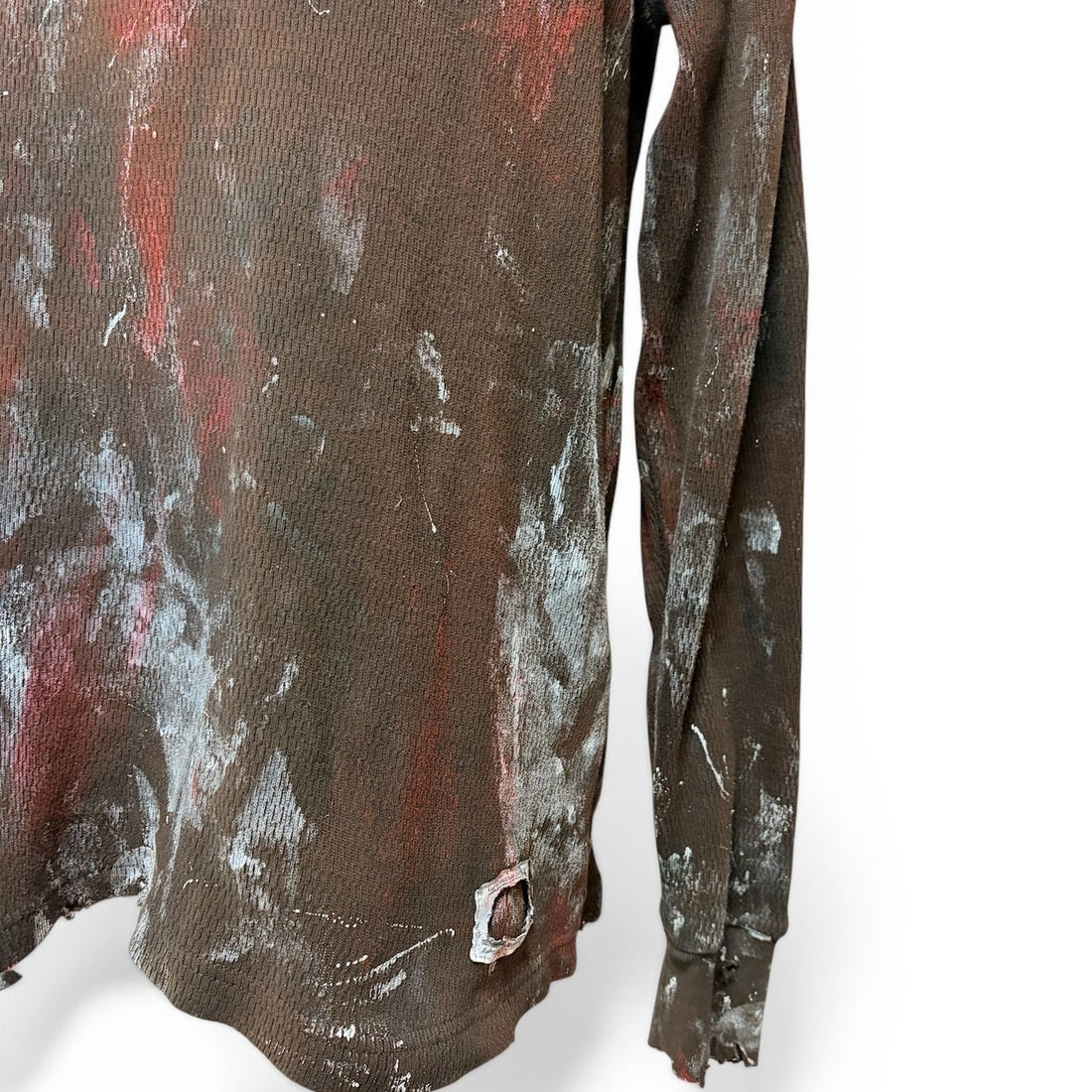 Bleach & Damage Waffle Long-Sleeve Tee