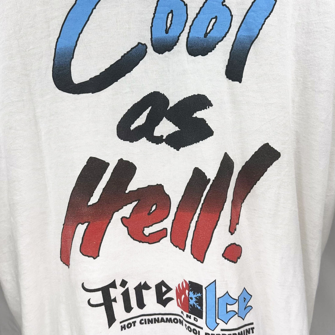 FIRE AND ICE SCHNAPPS COOL AS HELL L 背面プリント アップ