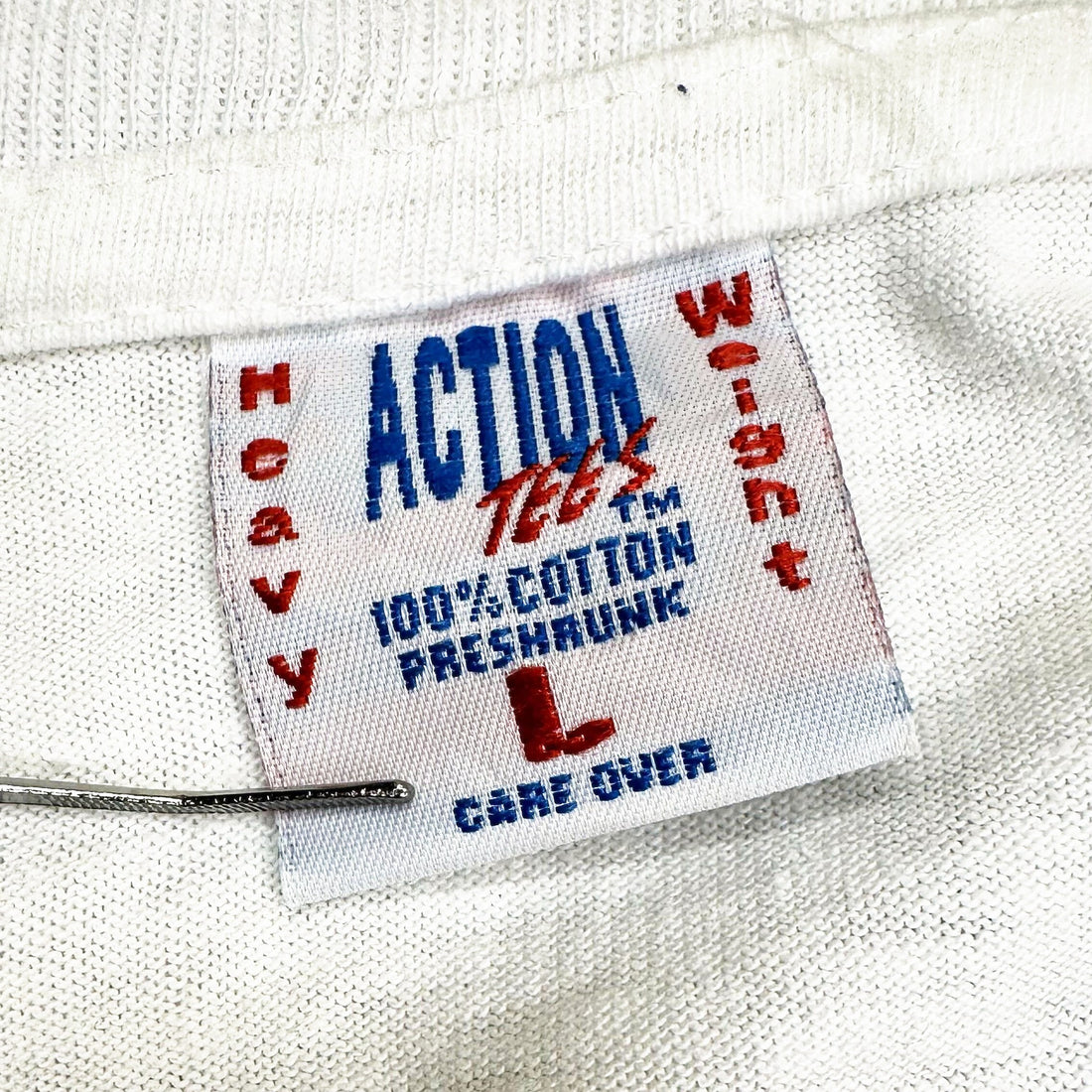 FIRE AND ICE SCHNAPPS COOL AS HELL L ACTION TEES ネックタグ L