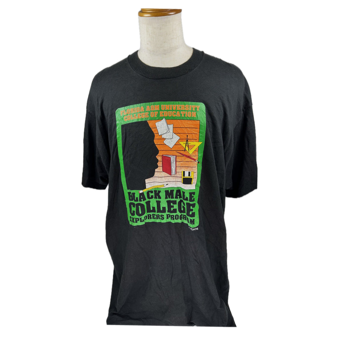 FLORIDA A&M UNIVERSITY BLACK MALE COLLEGE EXPLORERS PROGRAM 2XL 正面 プログラム プリント