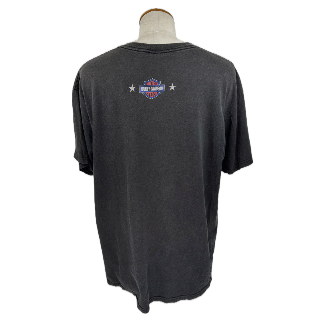 HARLEY-DAVIDSON AUTHENTIC MOTORCYCLES STARS AND STRIPES XL 背面 首下のバー＆シールド