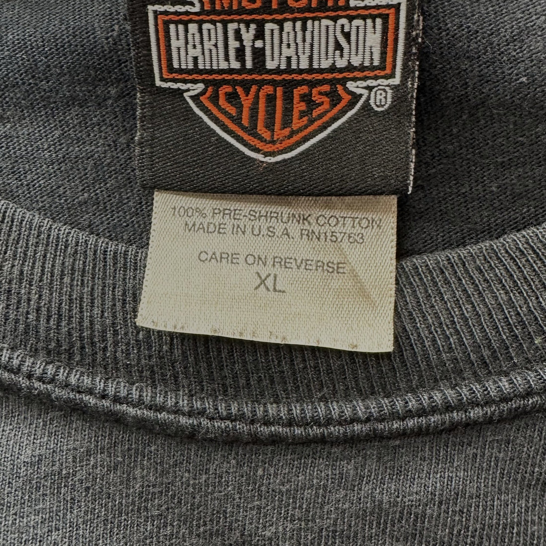 HARLEY-DAVIDSON BARCELONA SPAIN XL HARLEY-DAVIDSON ネックタグ