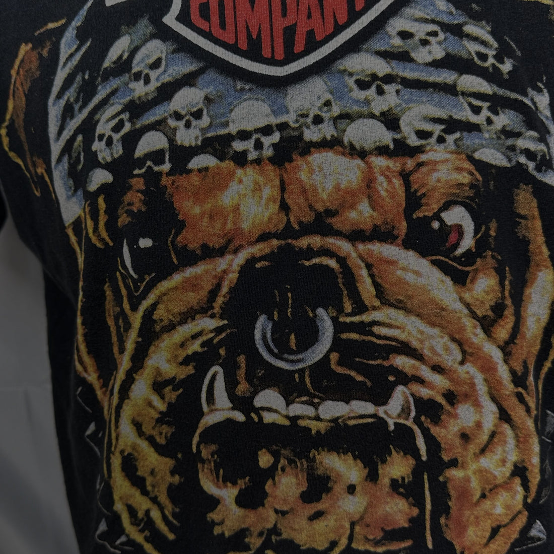 HARLEY-DAVIDSON BULLDOG SKULL BANDANA L プリント アップ