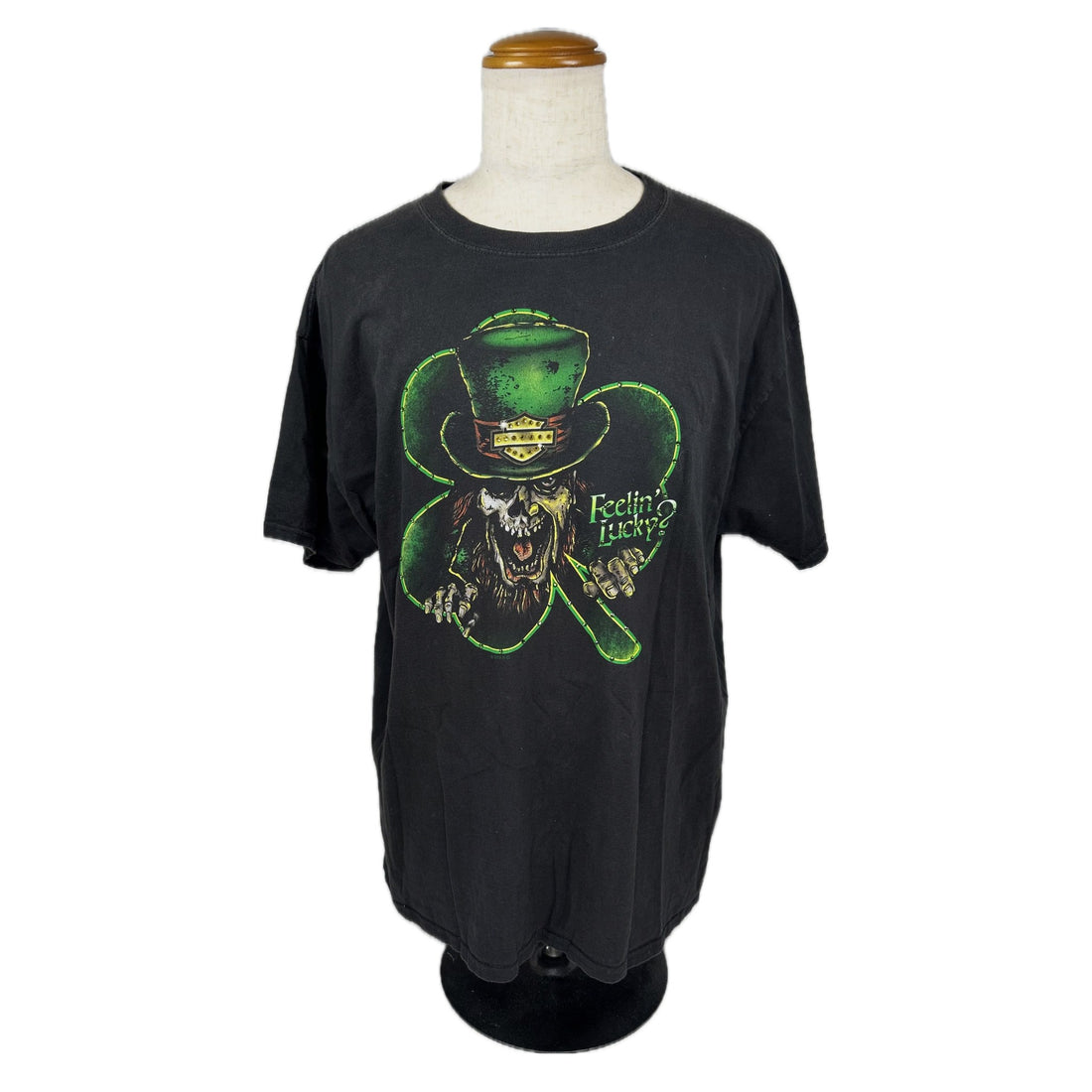 HARLEY-DAVIDSON FEELIN LUCKY RIDING HIGH XL 正面 Feelin Lucky スカル