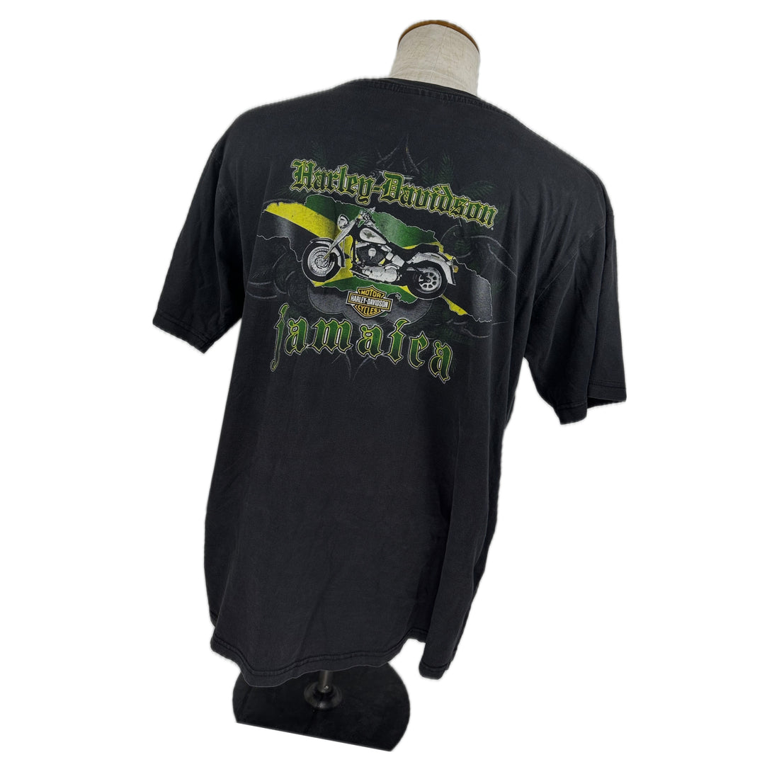 HARLEY-DAVIDSON JAMAICA FLAG M 背面 Jamaica プリント