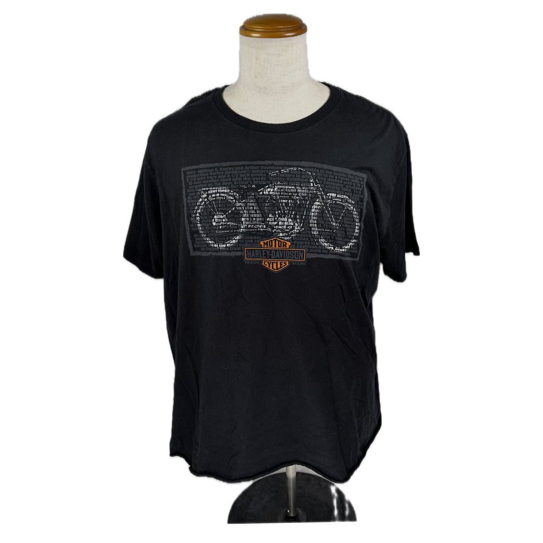 HIGH OCTANE HARLEY-DAVIDSON BILLERICA MA CUT OFF XL 正面 バイク プリント