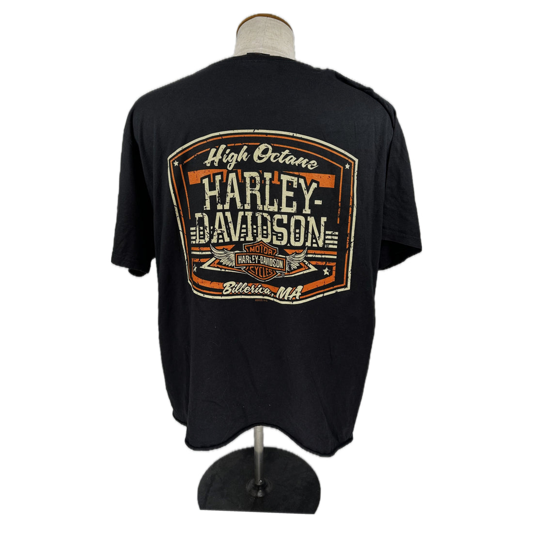 HIGH OCTANE HARLEY-DAVIDSON BILLERICA MA CUT OFF XL 背面 High Octane プリント