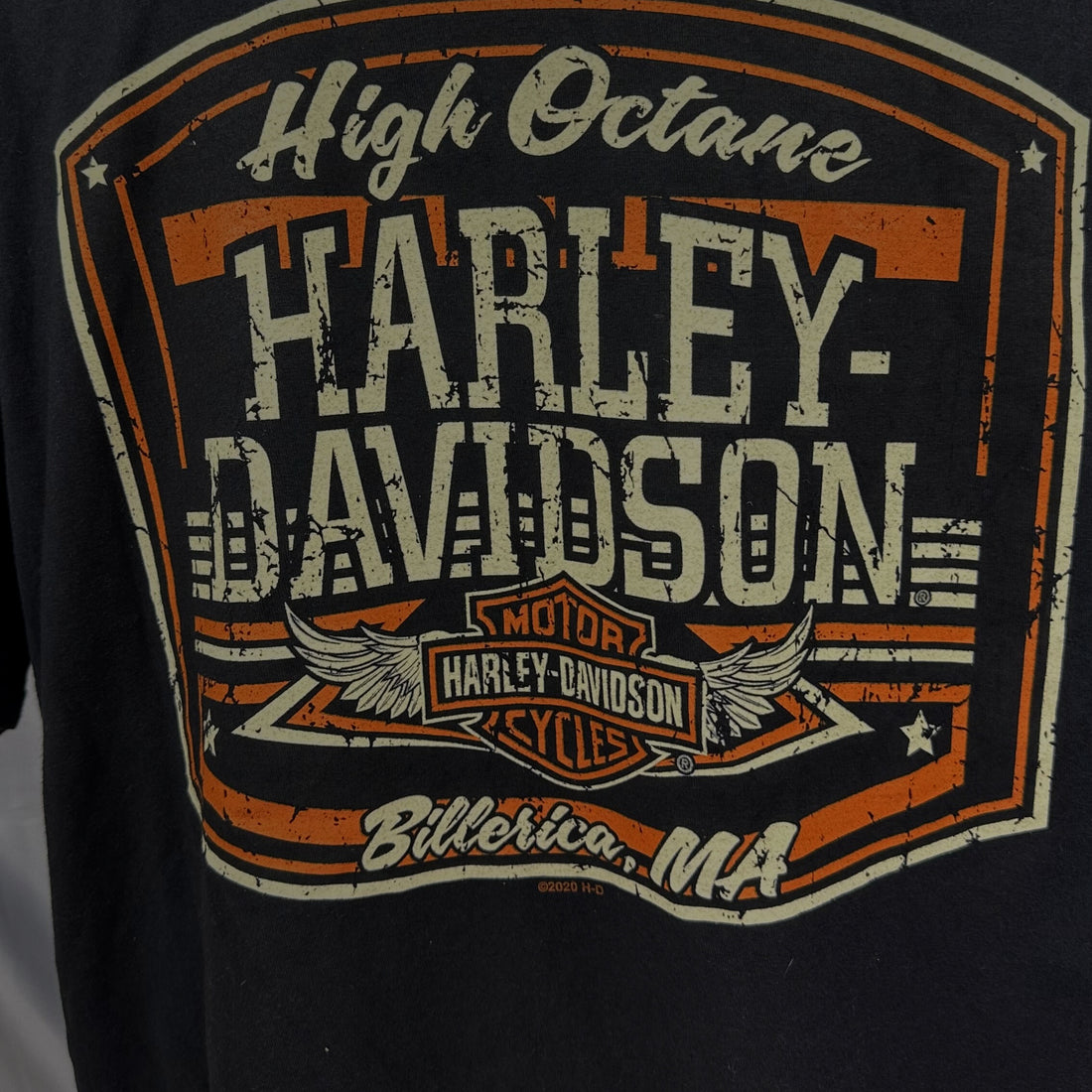 HIGH OCTANE HARLEY-DAVIDSON BILLERICA MA CUT OFF XL 背面プリント アップ