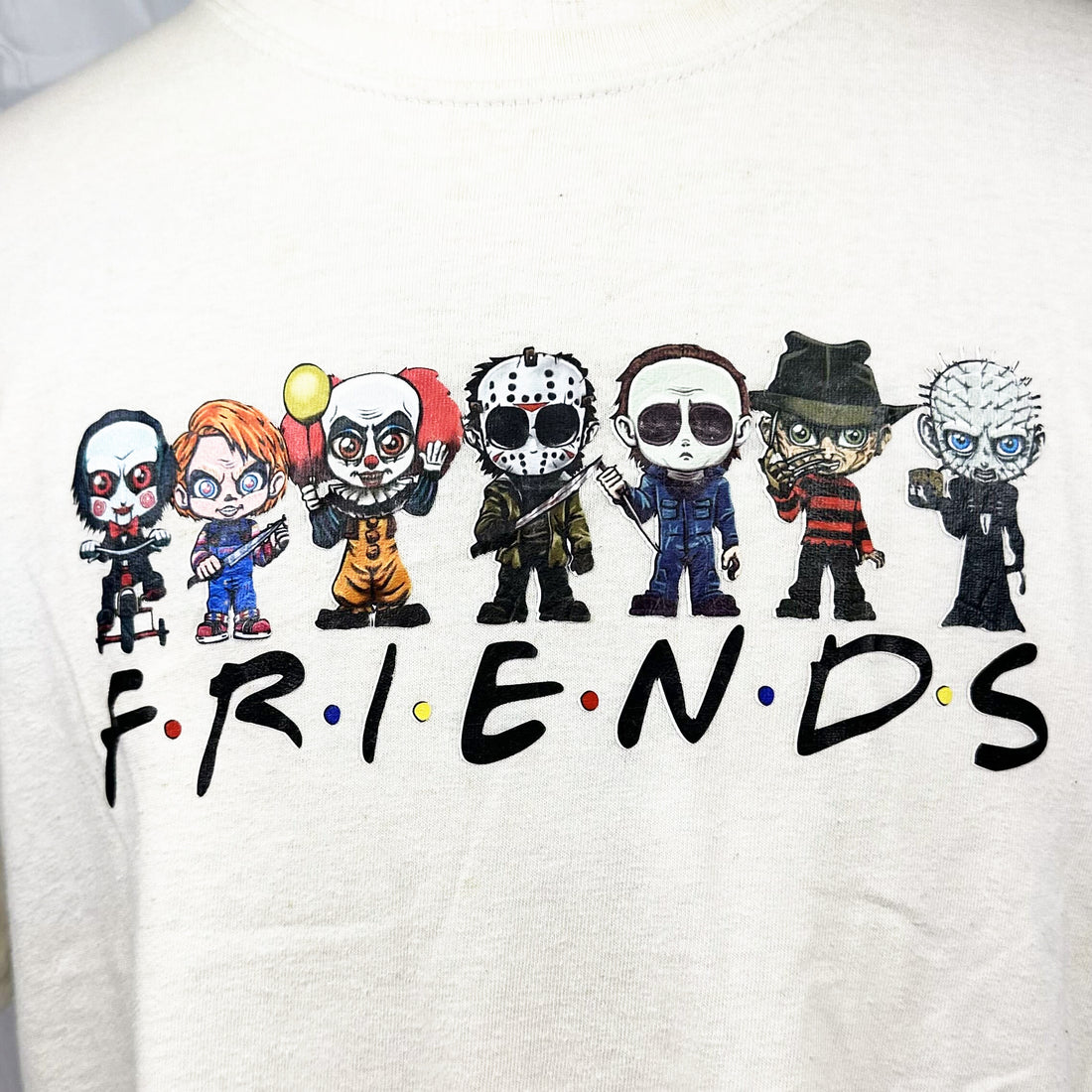HORROR ICONS FRIENDS PARODY L プリント アップ
