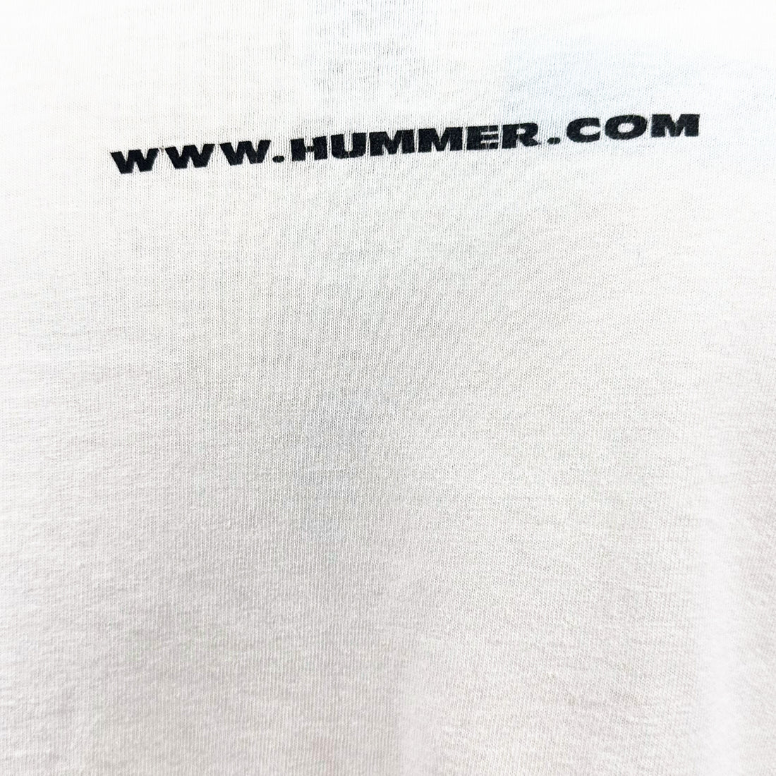 HUMMER LIKE NOTHING ELSE LOGO XL 背面 アップ