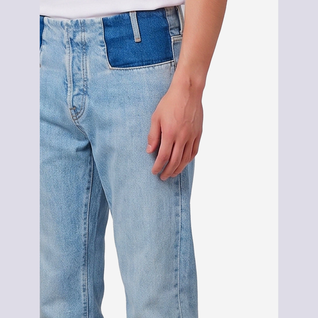 Straight-leg jeans
