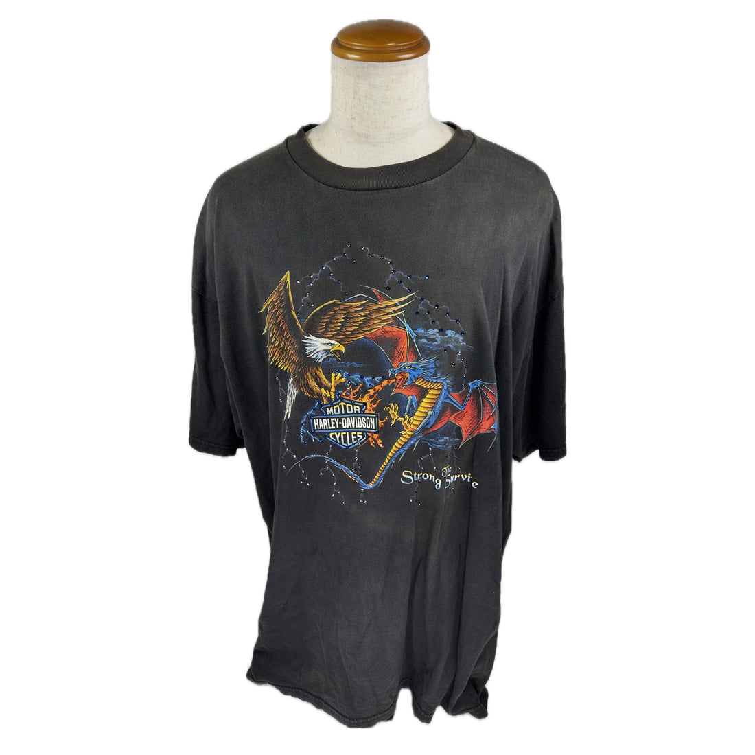 JIMS HARLEY-DAVIDSON ST PETE BEACH EAGLE DRAGON 3XL 正面 イーグルとドラゴン プリント