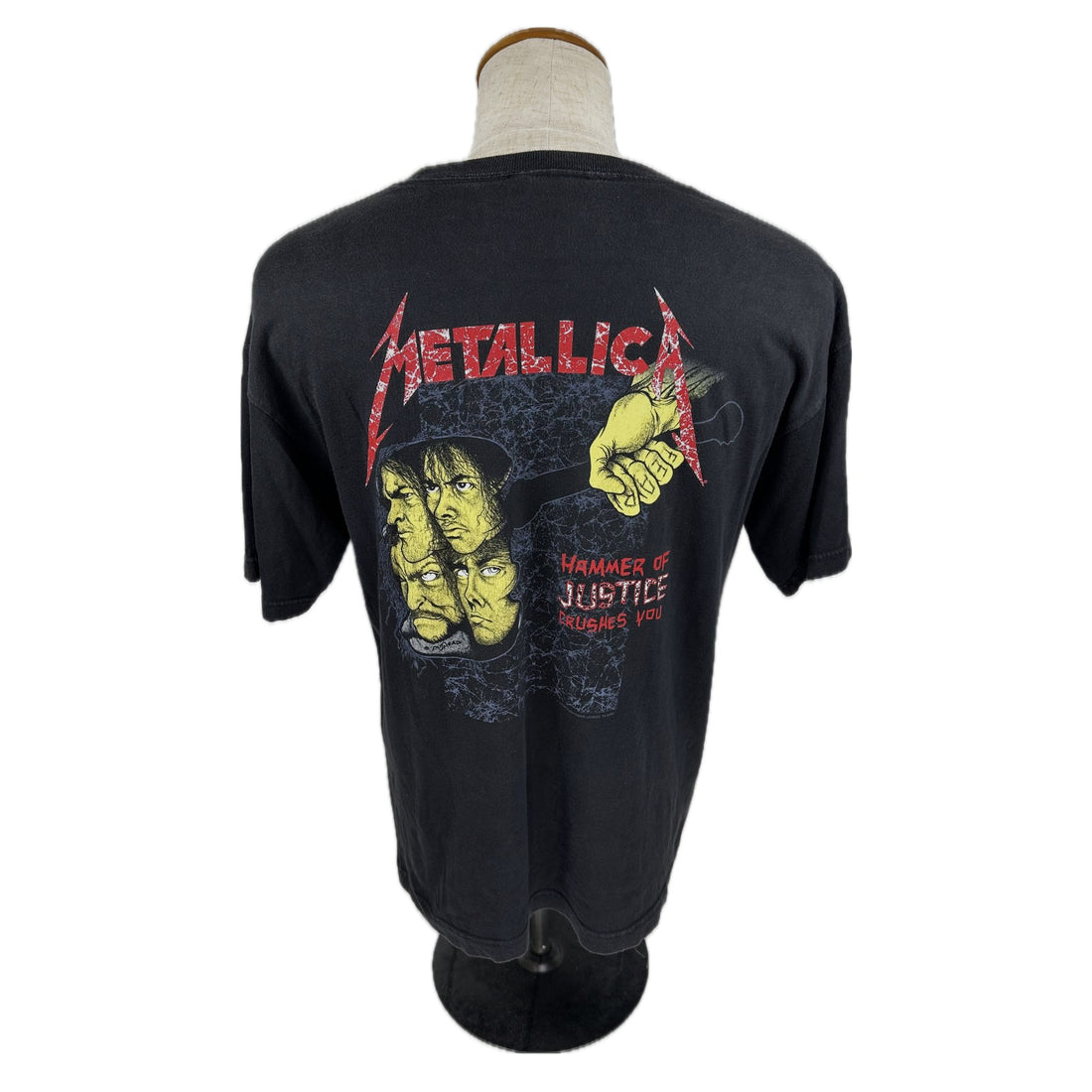 METALLICA AND JUSTICE FOR ALL M 背面 JUSTICE プリント