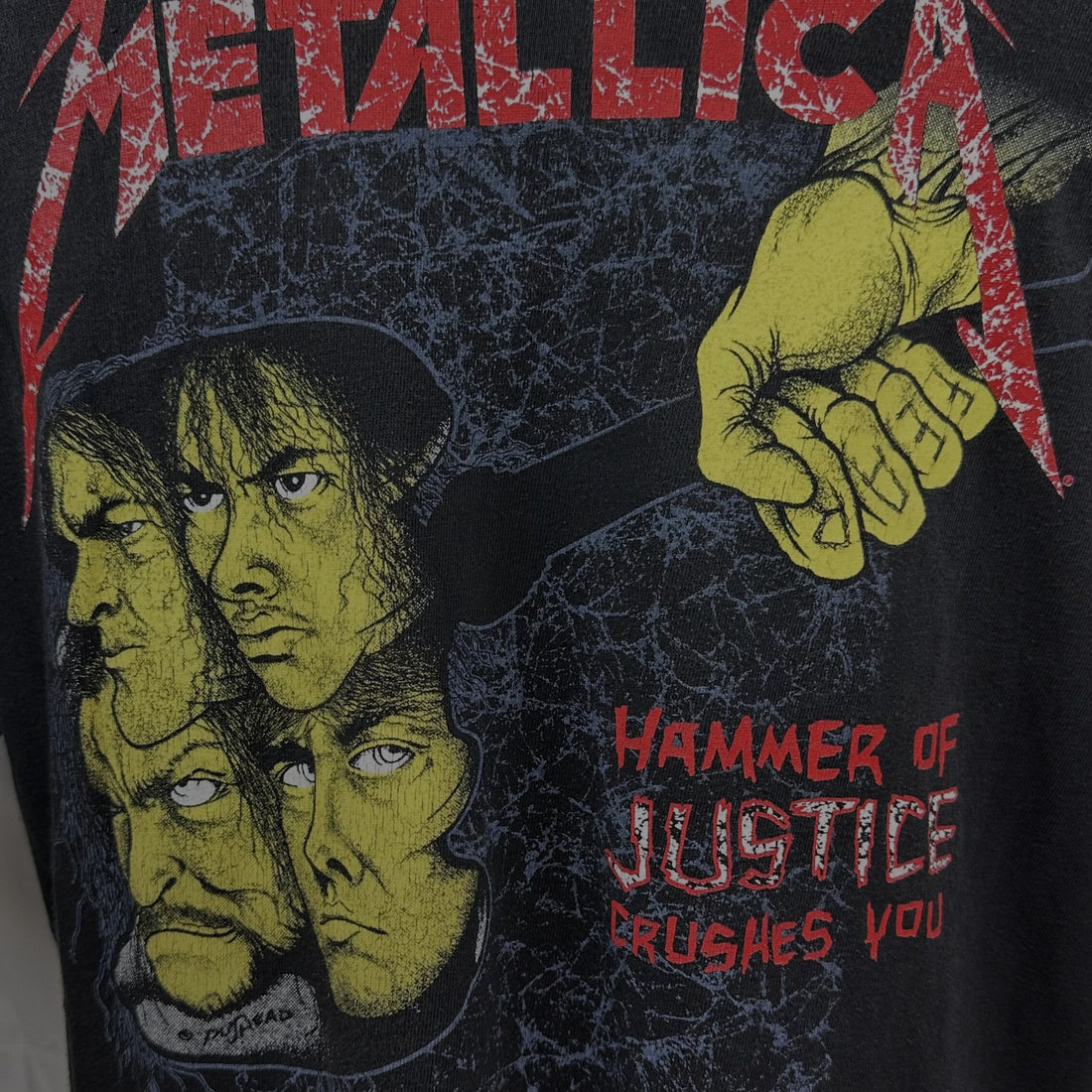 METALLICA AND JUSTICE FOR ALL M 背面プリント アップ