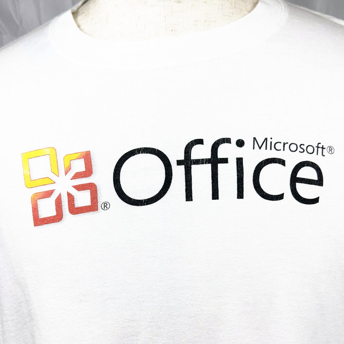 MICROSOFT OFFICE LOGO XL 胸元プリント アップ