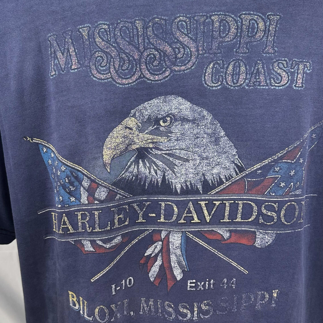MISSISSIPPI COAST HARLEY-DAVIDSON BILOXI MS EAGLE XL 背面プリント アップ