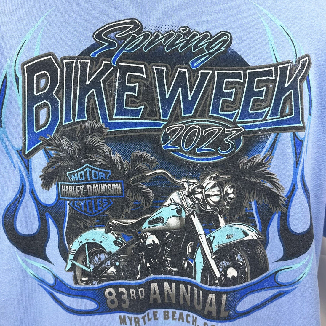 MYRTLE BEACH HARLEY-DAVIDSON 83RD ANNUAL BIKE WEEK XL 背面プリント アップ（83RD ANNUAL）