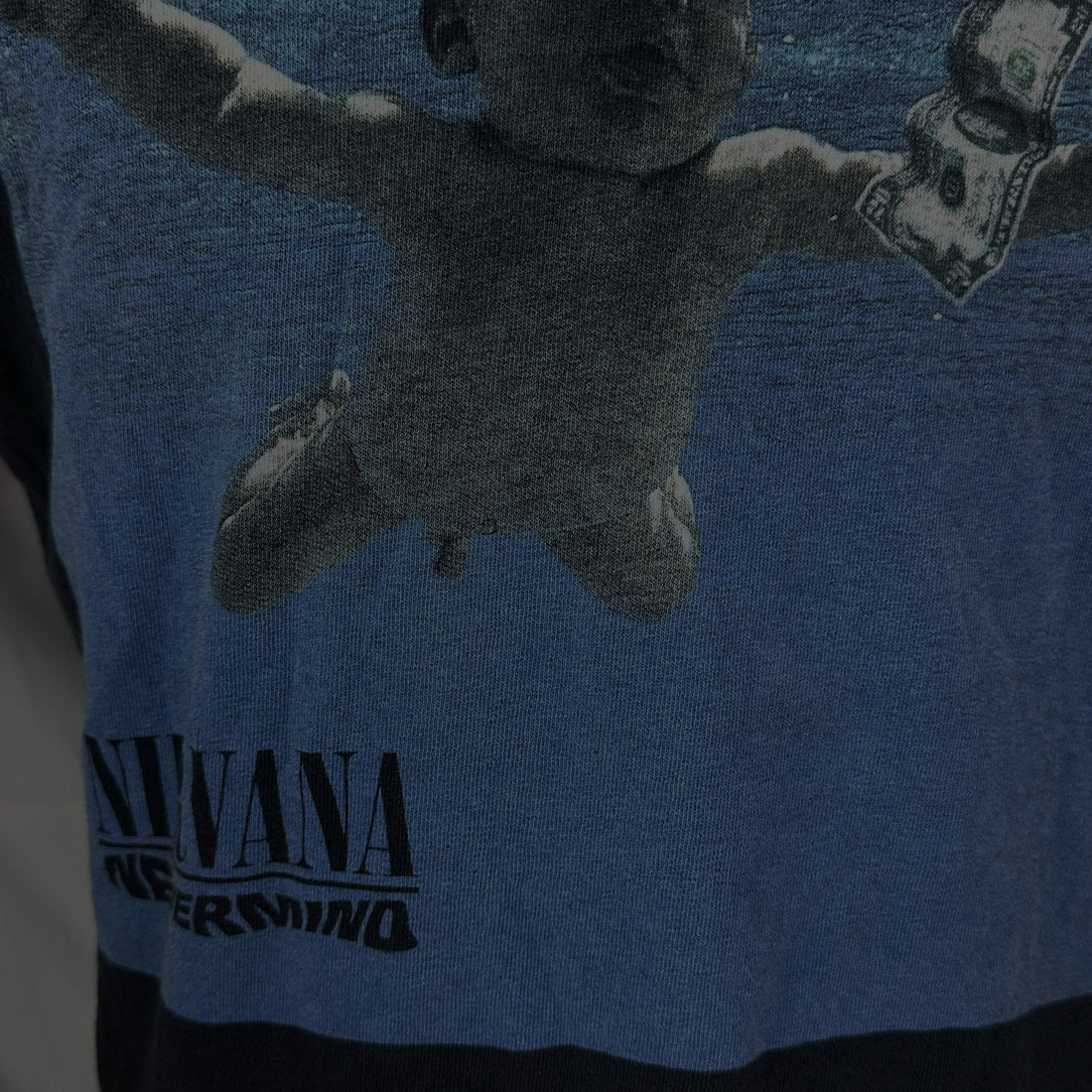 NIRVANA NEVERMIND L 胸元プリント アップ