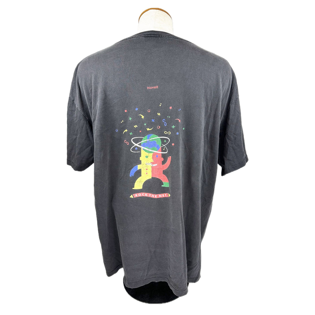 NOVELL BRAINSHARE ROCK THE NET XL 背面 ROCK THE NET プリント