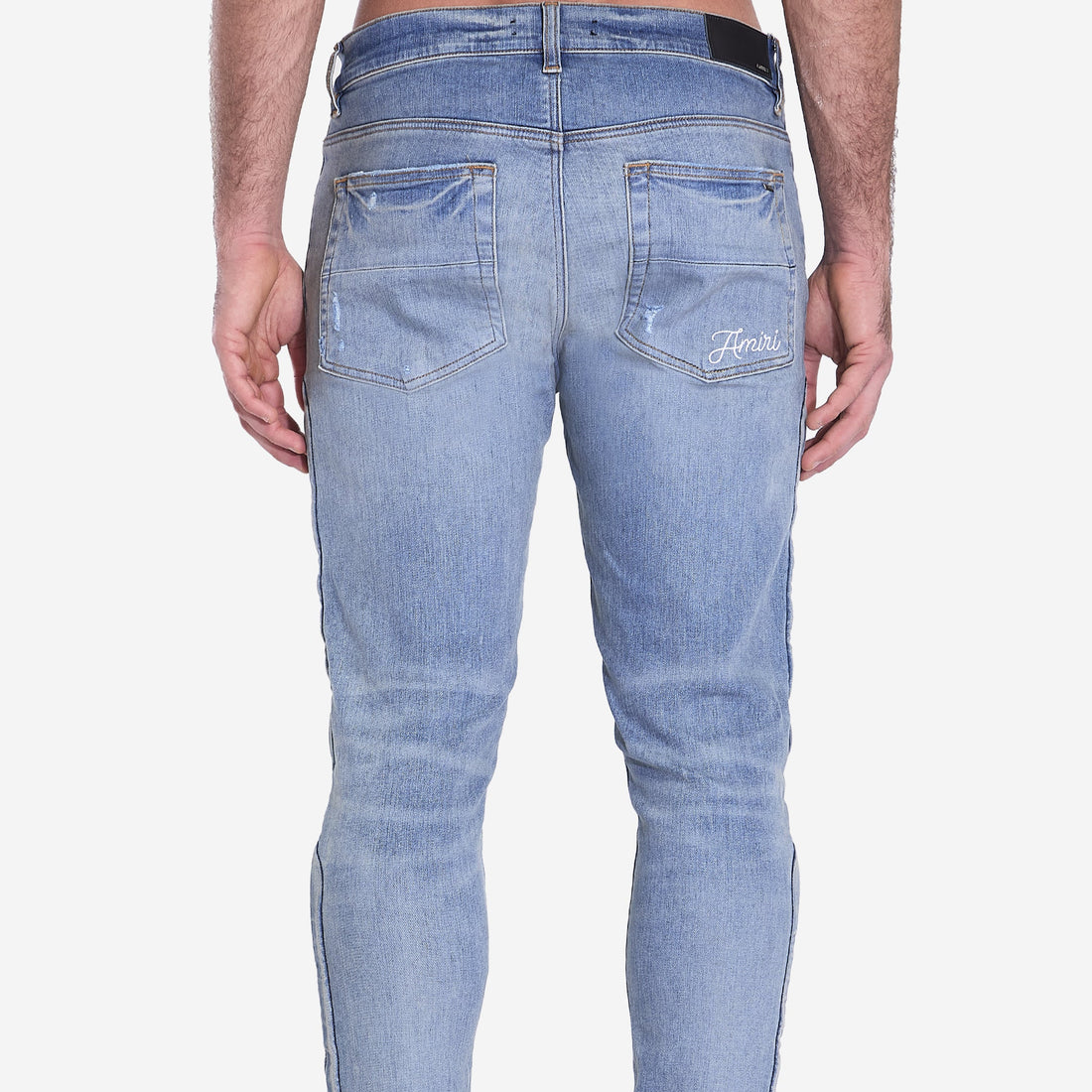 3D bones jeans
