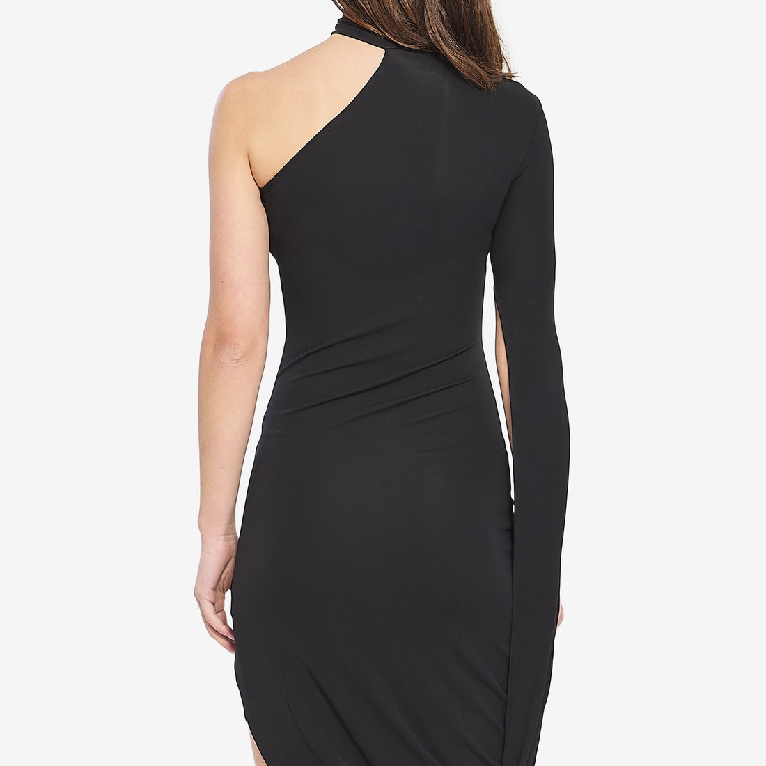 Draped midi dress