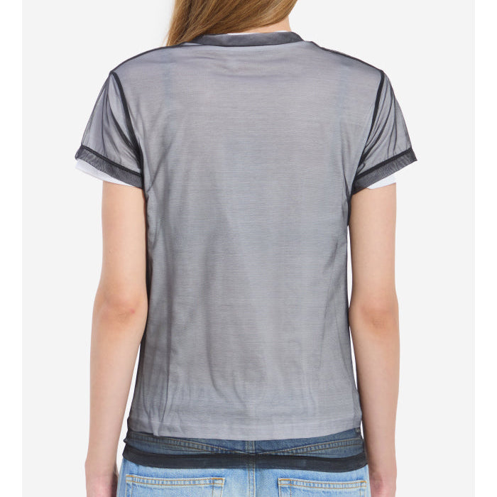 Double-layer jersey T-shirt