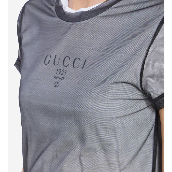Double-layer jersey T-shirt