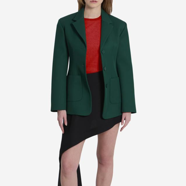 Green wool jacket