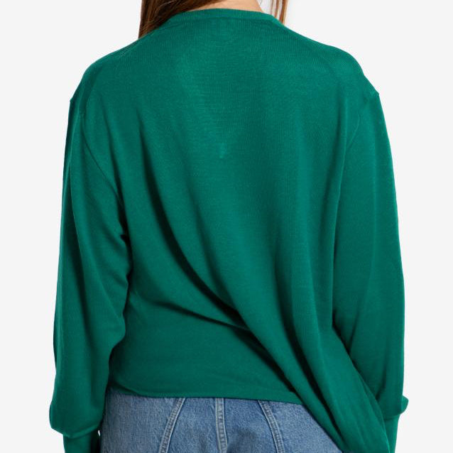 Green wool sweater