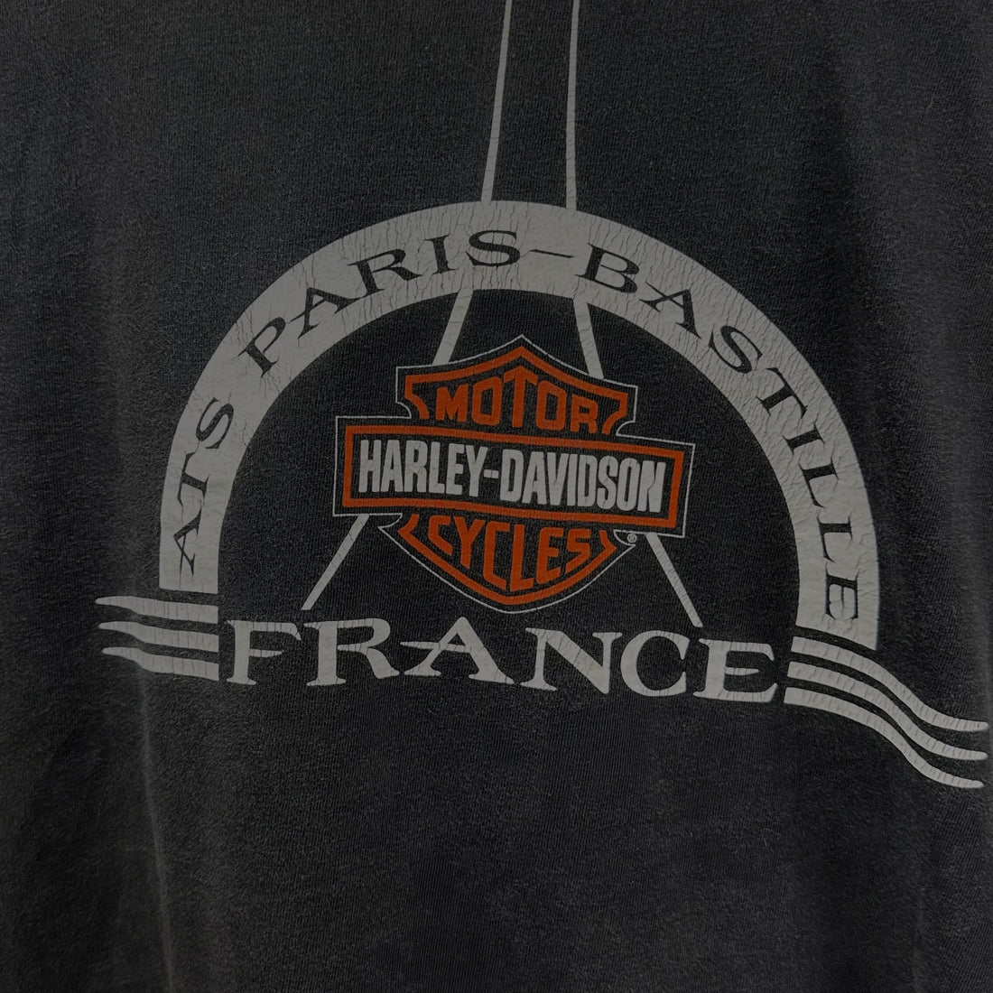 PARIS BASTILLE FRANCE HARLEY-DAVIDSON XL 背面プリント アップ