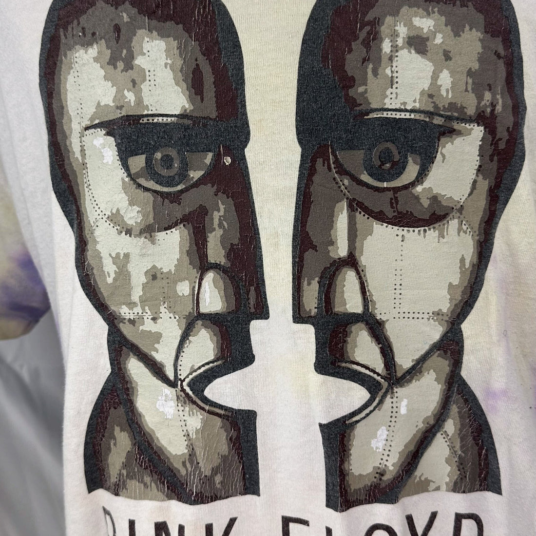 PINK FLOYD DIVISION BELL TIE DYE XL 胸元プリント アップ