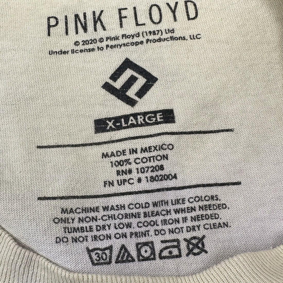 PINK FLOYD DIVISION BELL TIE DYE XL PINK FLOYD ネックタグ XL
