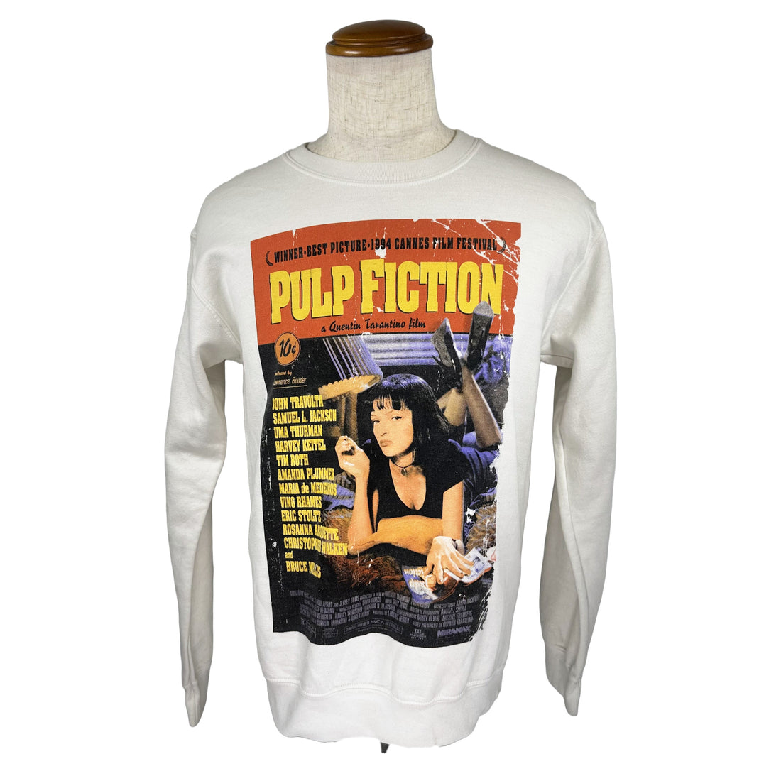PULP FICTION MOVIE POSTER SWEATSHIRT S 正面 PULP FICTION ポスター
