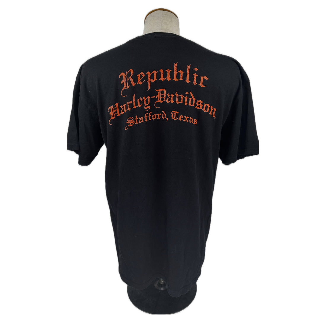 REPUBLIC HARLEY-DAVIDSON STAFFORD TEXAS FLAME L 背面 Republic Harley-Davidson