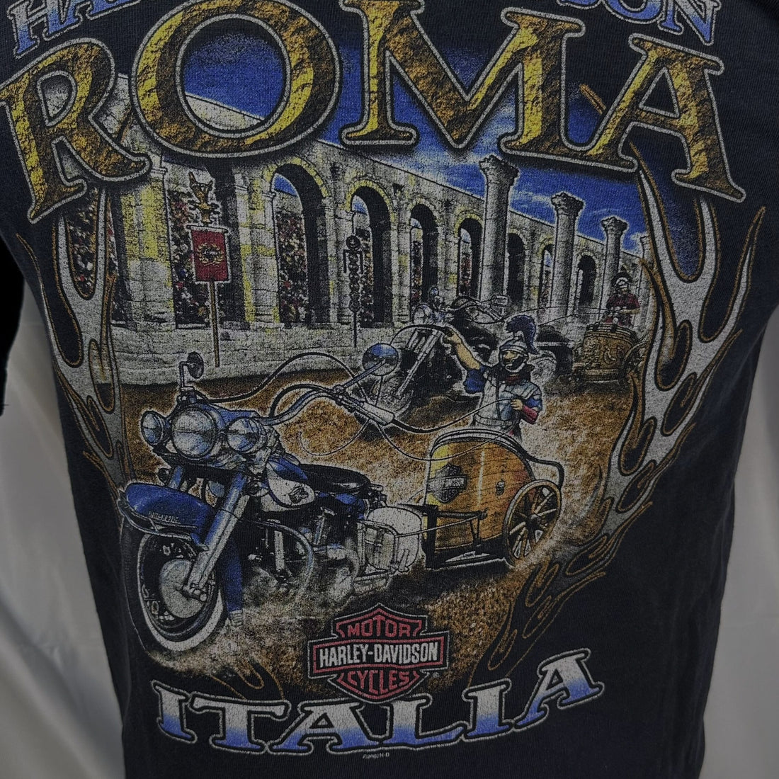 ROMA HARLEY-DAVIDSON ITALIA S 背面プリント アップ