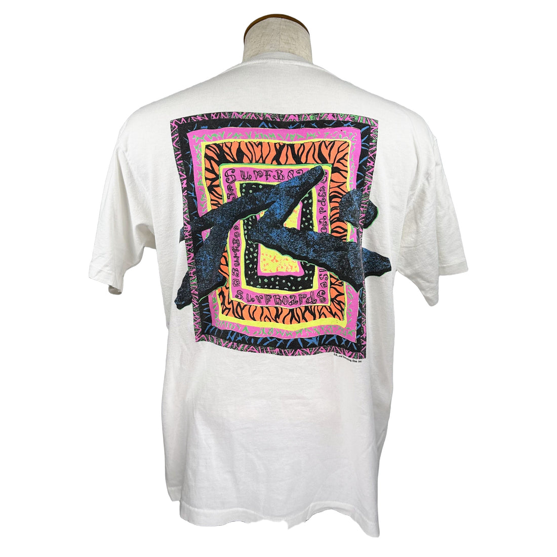RUSTY SURFBOARDS NEON LOGO L 背面 ネオンロゴ プリント