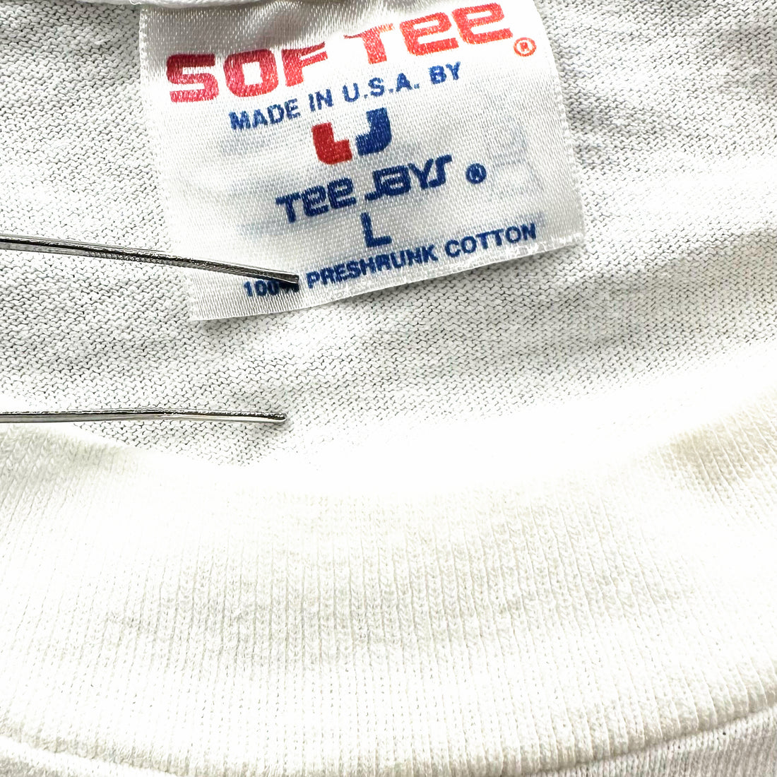 RUSTY SURFBOARDS NEON LOGO L SOF TEE ネックタグ L