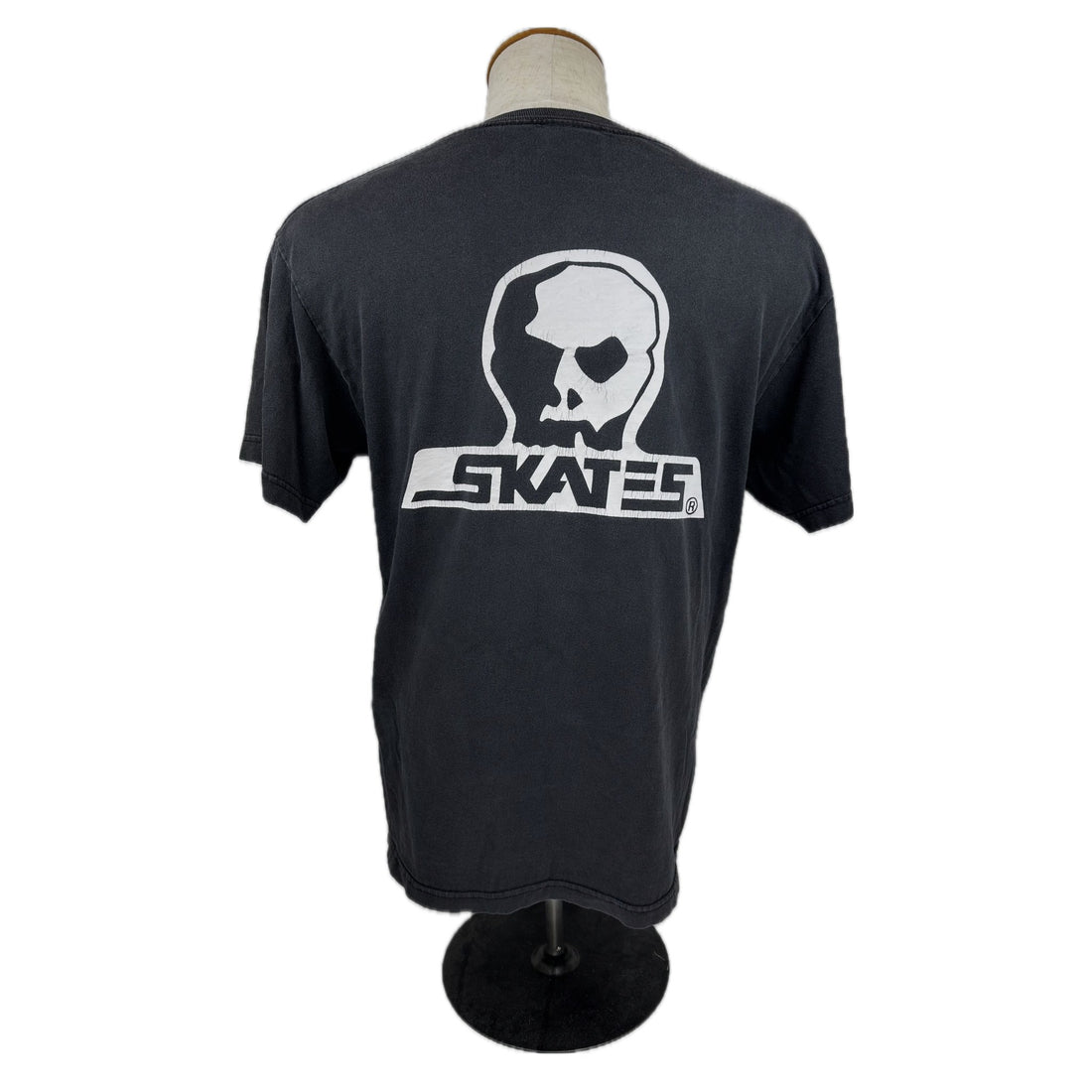 SKATES SKULL LOGO M 背面 スカルプリント