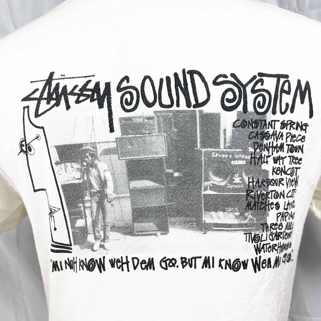 STUSSY SOUND SYSTEM PHOTO S 背面プリント アップ